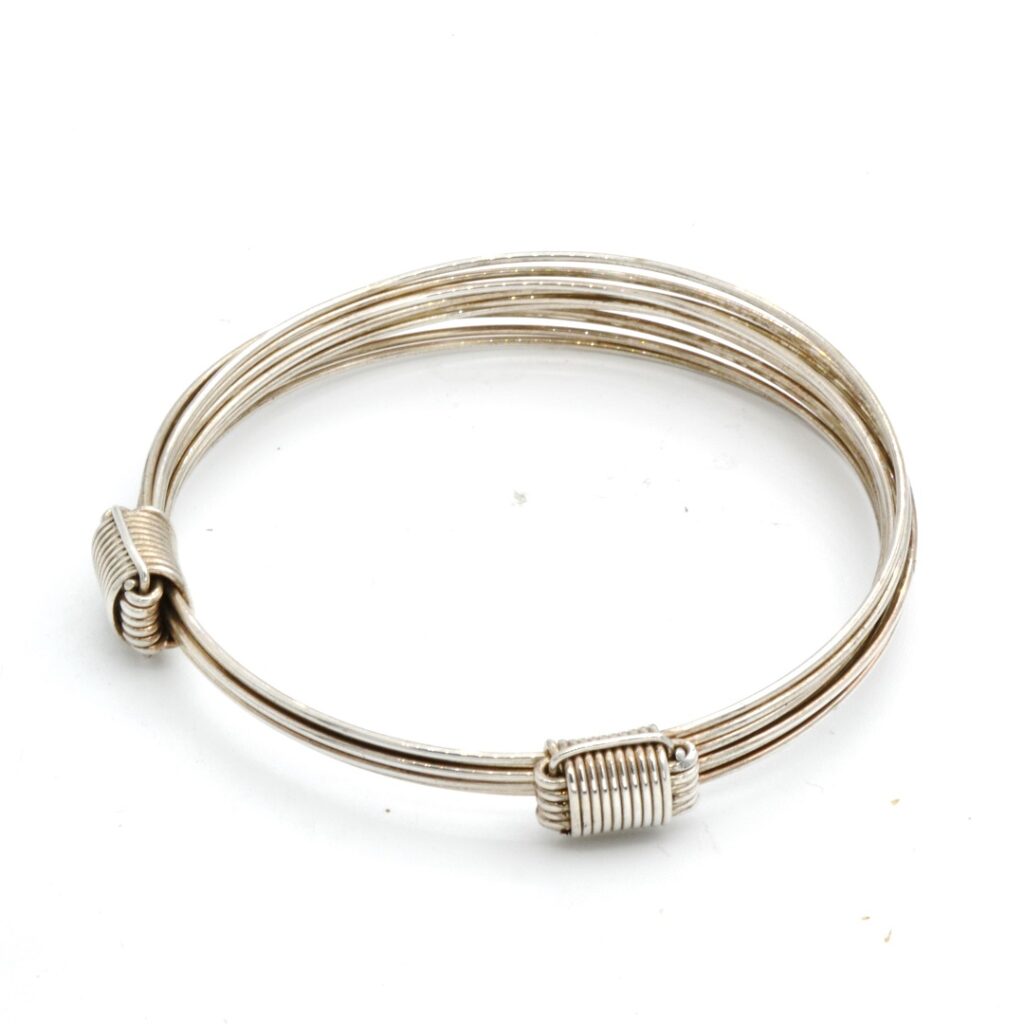 Pulsera África en plata de primera ley