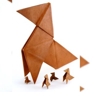 Escultura en cueroflexia Pajarita