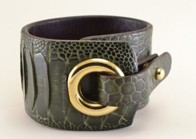 Pulsera de piel de avestruz Yavestruz